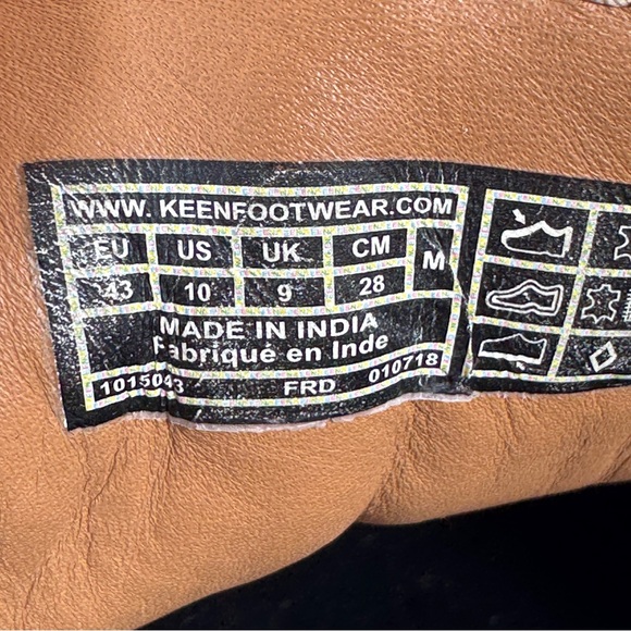 Keen Boston III Leather Lace Up Loafers Casual Shoes Chunky Brown Mens 10 - Picture 10 of 11